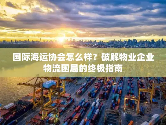 国际海运协会怎么样？破解物业企业物流困局的终极指南