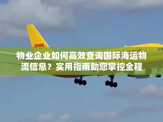 物业企业如何高效查询国际海运物流信息？实用指南助您掌控全程