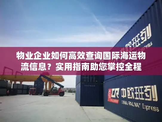 物业企业如何高效查询国际海运物流信息？实用指南助您掌控全程