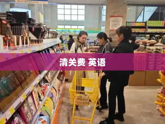 清关费 英语