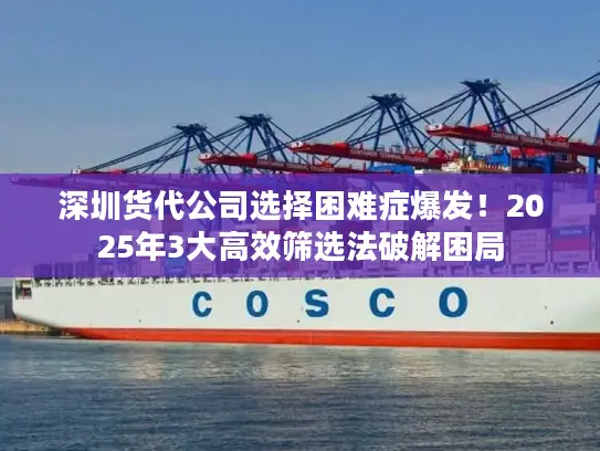 深圳货代公司选择困难症爆发！2025年3大高效筛选法破解困局
