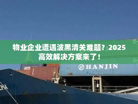 物业企业遭遇波黑清关难题？2025高效解决方案来了！