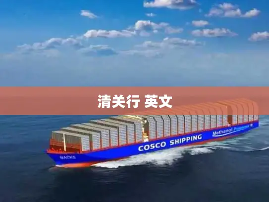 清关行 英文
