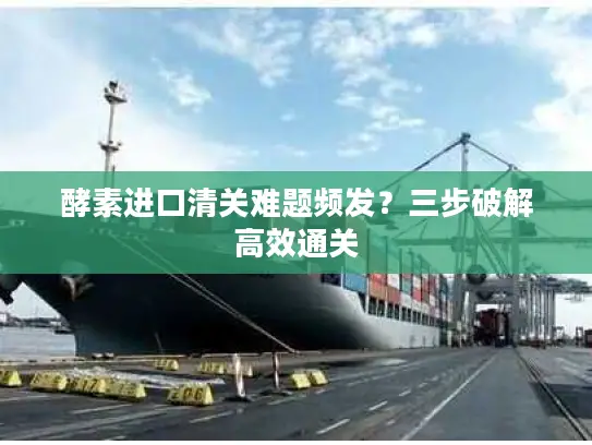 酵素进口清关难题频发？三步破解高效通关