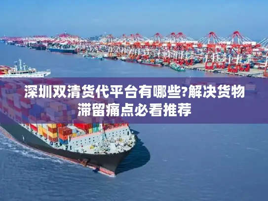 深圳双清货代平台有哪些?解决货物滞留痛点必看推荐
