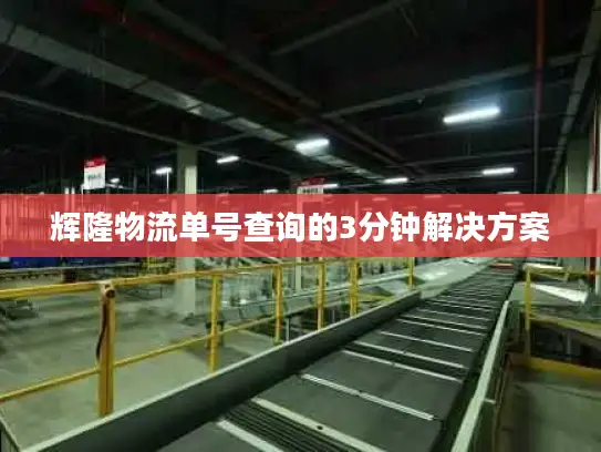 辉隆物流单号查询的3分钟解决方案