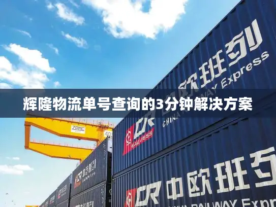 辉隆物流单号查询的3分钟解决方案