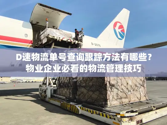 D速物流单号查询跟踪方法有哪些？物业企业必看的物流管理技巧