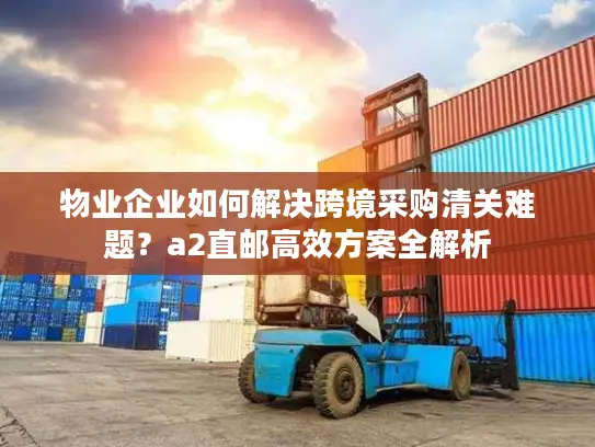 物业企业如何解决跨境采购清关难题？a2直邮高效方案全解析