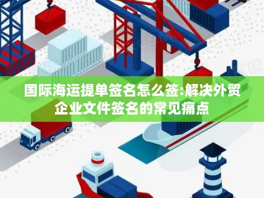 国际海运提单签名怎么签:解决外贸企业文件签名的常见痛点