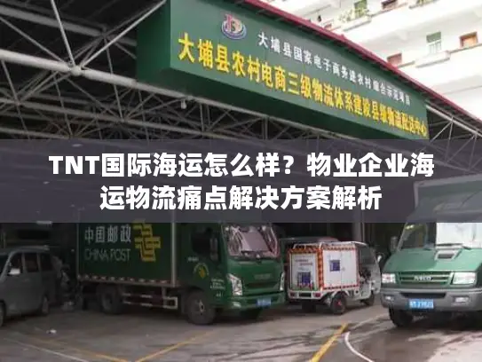TNT国际海运怎么样？物业企业海运物流痛点解决方案解析