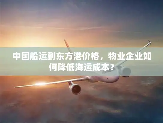 中国船运到东方港价格，物业企业如何降低海运成本？