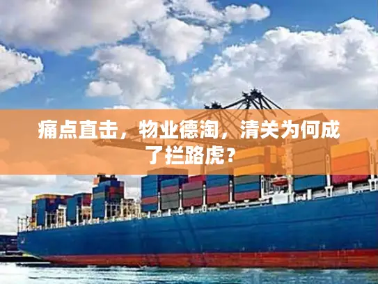 痛点直击，物业德淘，清关为何成了拦路虎？