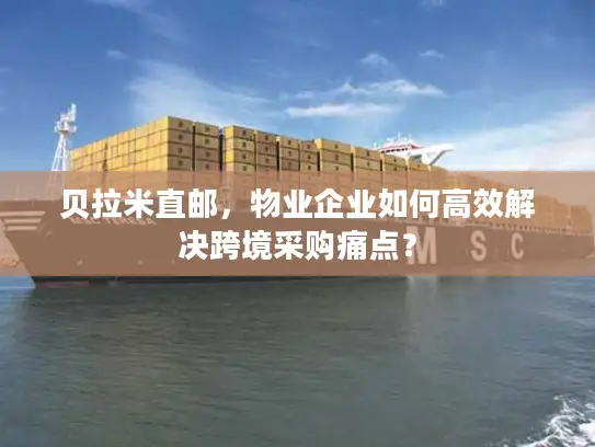 贝拉米直邮，物业企业如何高效解决跨境采购痛点？