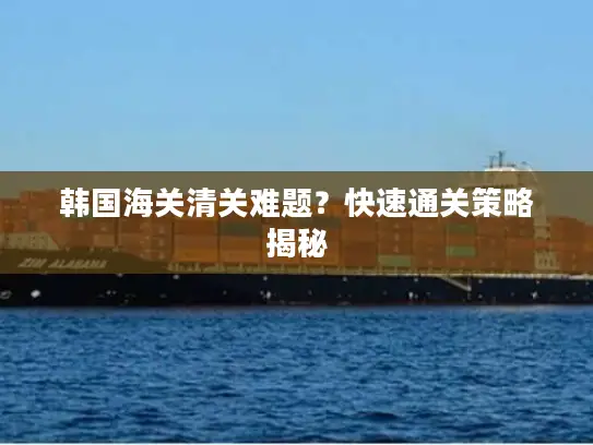 韩国海关清关难题？快速通关策略揭秘