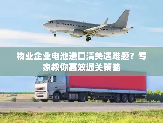 物业企业电池进口清关遇难题？专家教你高效通关策略