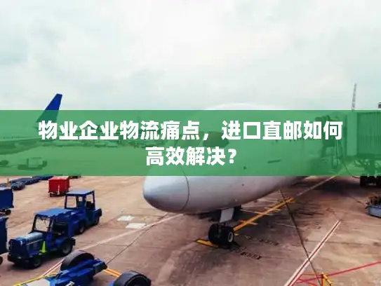 物业企业物流痛点，进口直邮如何高效解决？