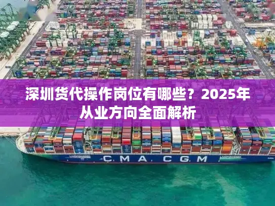 深圳货代操作岗位有哪些？2025年从业方向全面解析
