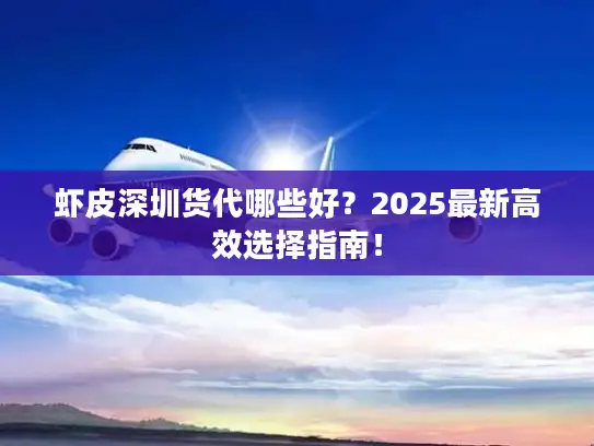 虾皮深圳货代哪些好？2025最新高效选择指南！