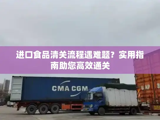 进口食品清关流程遇难题？实用指南助您高效通关