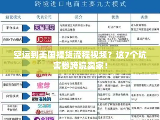 空运到美国提货流程视频？这7个坑害惨跨境卖家！