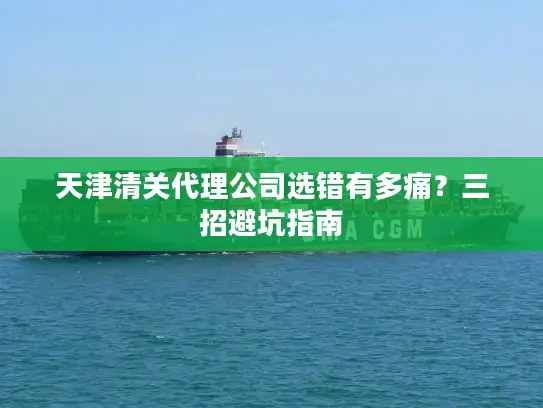 天津清关代理公司选错有多痛？三招避坑指南