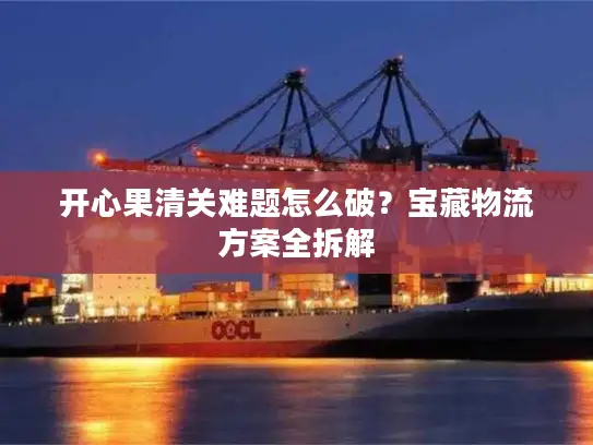 开心果清关难题怎么破？宝藏物流方案全拆解