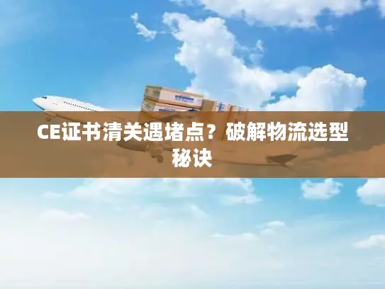 CE证书清关遇堵点？破解物流选型秘诀
