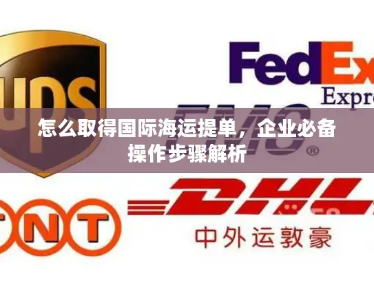 怎么取得国际海运提单，企业必备操作步骤解析