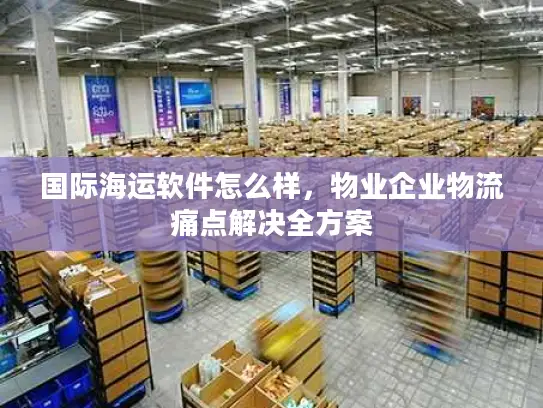 国际海运软件怎么样，物业企业物流痛点解决全方案