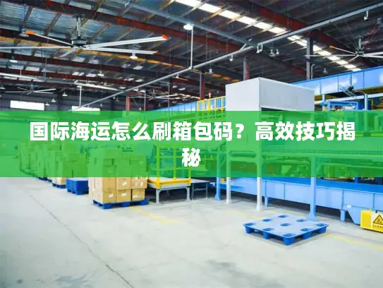 国际海运怎么刷箱包码？高效技巧揭秘
