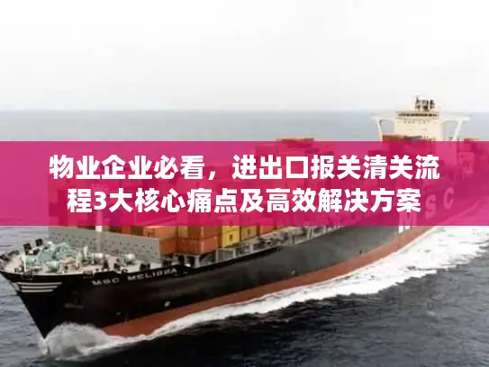 物业企业必看，进出口报关清关流程3大核心痛点及高效解决方案