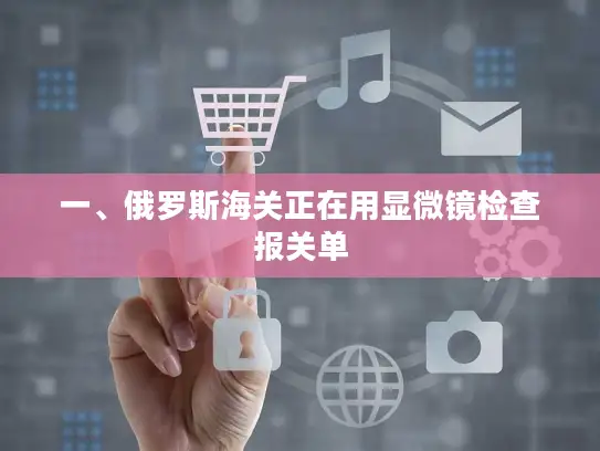 一、俄罗斯海关正在用显微镜检查报关单