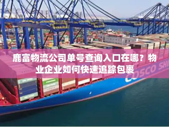鹿富物流公司单号查询入口在哪？物业企业如何快速追踪包裹