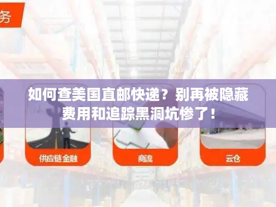 如何查美国直邮快递？别再被隐藏费用和追踪黑洞坑惨了！