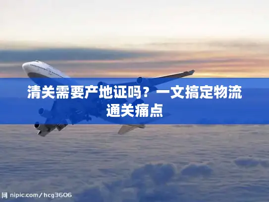 清关需要产地证吗？一文搞定物流通关痛点
