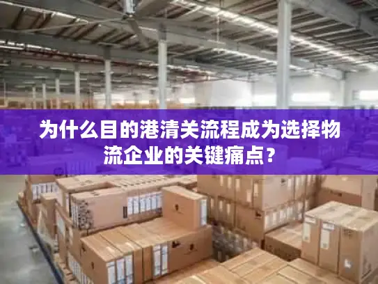 为什么目的港清关流程成为选择物流企业的关键痛点？