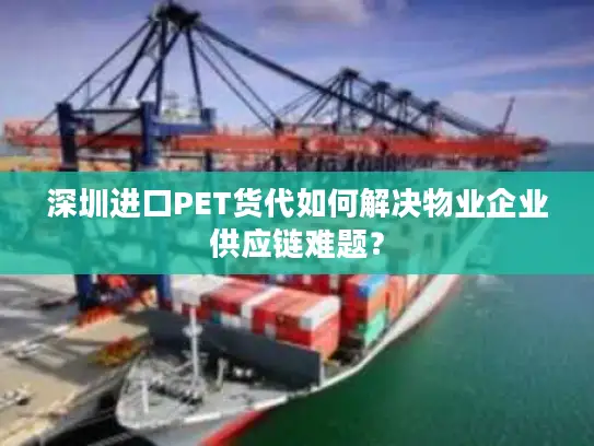 深圳进口PET货代如何解决物业企业供应链难题？
