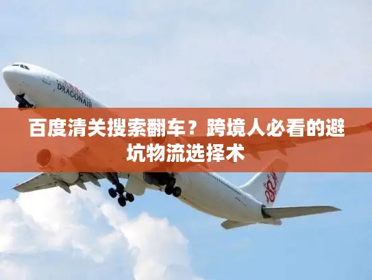 百度清关搜索翻车？跨境人必看的避坑物流选择术