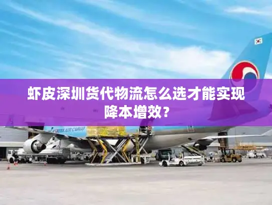 虾皮深圳货代物流怎么选才能实现降本增效？