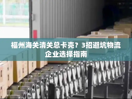 福州海关清关总卡壳？3招避坑物流企业选择指南