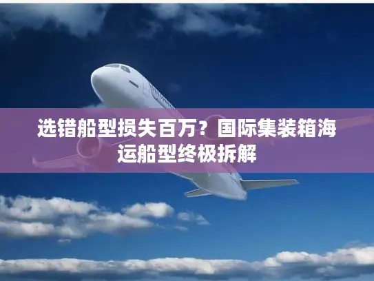 选错船型损失百万？国际集装箱海运船型终极拆解