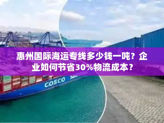 惠州国际海运专线多少钱一吨？企业如何节省30%物流成本？