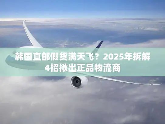 韩国直邮假货满天飞？2025年拆解4招揪出正品物流商