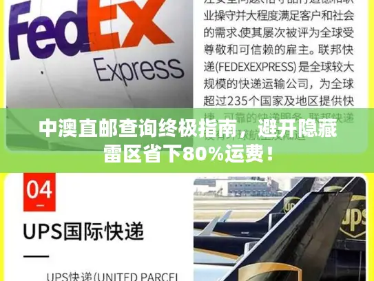 中澳直邮查询终极指南，避开隐藏雷区省下80%运费！