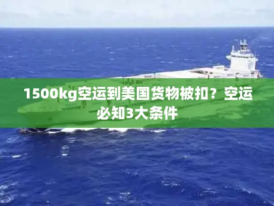 1500kg空运到美国货物被扣？空运必知3大条件