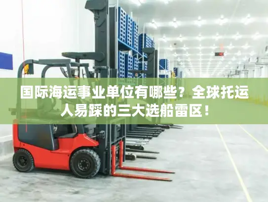 国际海运事业单位有哪些？全球托运人易踩的三大选船雷区！