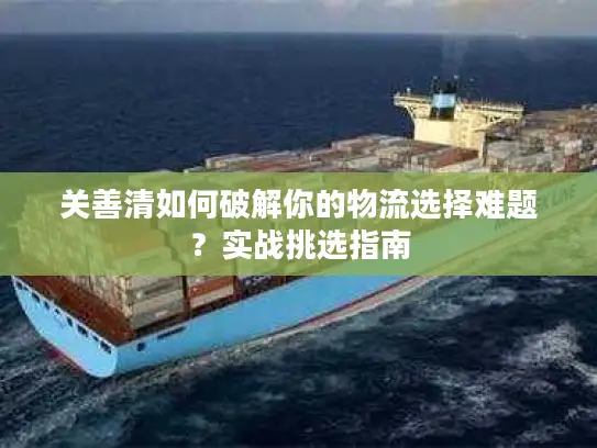 关善清如何破解你的物流选择难题？实战挑选指南