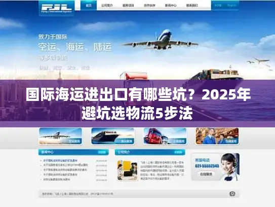 国际海运进出口有哪些坑？2025年避坑选物流5步法