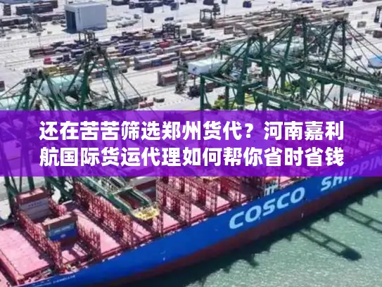 还在苦苦筛选郑州货代？河南嘉利航国际货运代理如何帮你省时省钱！